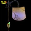 Image 2 : Early Art Deco Uranium Glass & Brass Smokers Ashtray Bridge Lamp