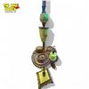 Image 8 : Early Art Deco Uranium Glass & Brass Smokers Ashtray Bridge Lamp