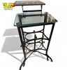 Image 1 : Vintage Toledo Uhl Steel Typewriter Table With Glass Top