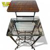 Image 3 : Vintage Toledo Uhl Steel Typewriter Table With Glass Top