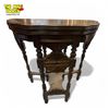 Image 2 : Vintage Carved Wood Half Moon Fold Out Console Table