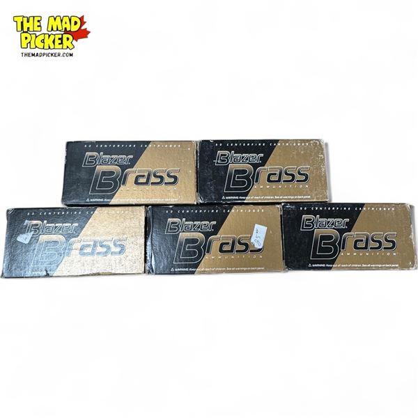 250 Rounds of Blazer Brass 45 Auto 230gr FMJ Handgun Ammunition