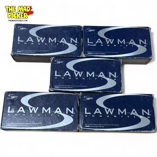 250 Rounds of Lawman 45 Auto 230gr FMJ Handgun Ammunition