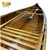 Image 2 : Built To Last Vintage Chestnut 4 Seater Canoe With Paddles