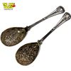 Image 2 : Pair Of 1885 Victorian Plate Berry Spoons JR & Son (John Round & Son) Sheffield