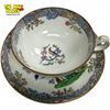 Image 2 : 1873-1900 Minton B919 Emperor's Gourden Victorian Teacup & Saucer