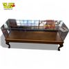 Image 2 : Vintage Mirror Back Bow Legged Lion Footed Display Case