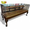 Image 3 : Vintage Mirror Back Bow Legged Lion Footed Display Case