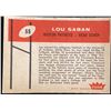 Image 2 : 1960 FLEER NFL LOU SABAN ROOKIE CARD