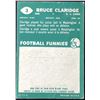 Image 2 : 1960 O-PEE-CHEE CFL BRUCE CLARIDGE ROOKIE CARD