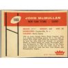 Image 2 : 1960 FLEER NFL JOHN McMULLAN