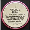 Image 2 : 1988 TOPPS BASEBALL COINS - GEORGE BELL