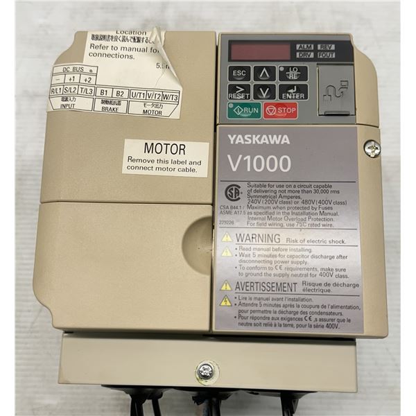 Yaskawa #CIMR-VU2A0020FAA Inverter
