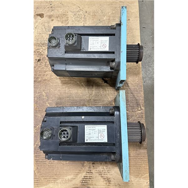 (2) Yaskawa #USAFED-20FB2T AC Servo Motors w/#UTOPI-500UB Encoders