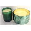 Image 1 : CONTEMPORARY LARGE SCENTED CANDLES-  LOT OF 2
