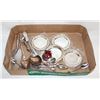 Image 1 : FLAT OF SILVERWARE ASSORTED INCLUDES