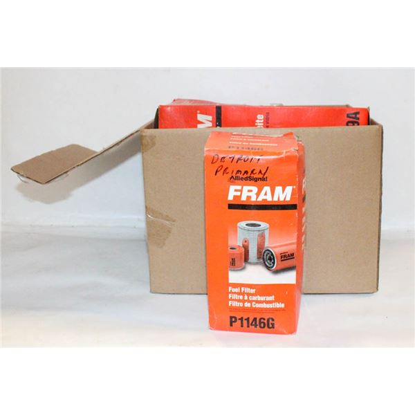 LOT OF 7 FRAM OIL AND FUEL FILTERS
