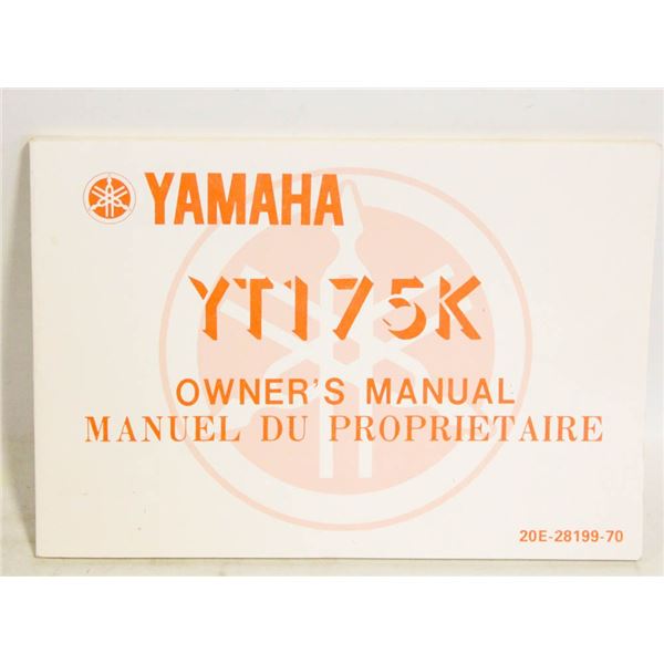 1983-84 YAMAHA TRIKE 175 TRI-MOTO MANUAL