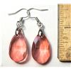 Image 1 : 13) SET OF PEAR SHAPED FACETTED CORAL/PEACH