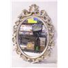 Image 1 : VINTAGE BRUSHED SILVER TONE FRAMED MIRROR