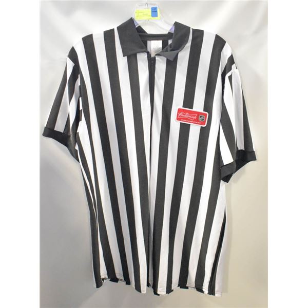 BUDWEISER MEN'S REFEREE SHIRT- SIZE LARGE