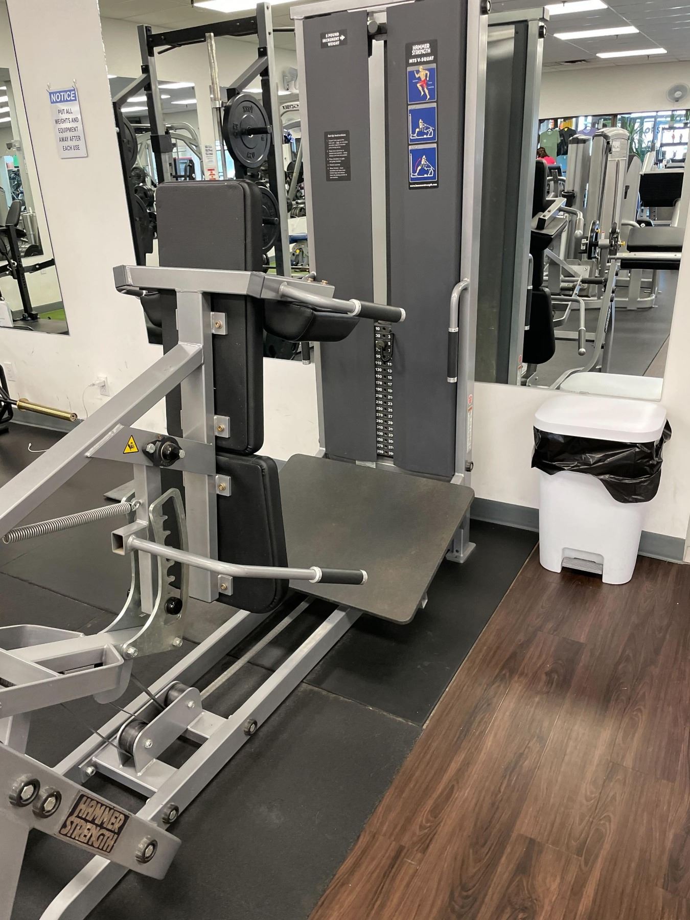 Mts Back Machine ONSITE: HAMMER STRENGTH MTS V-SQUAT MACHINE