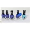 Image 1 : NEW 5PK 14.7ML SALLY HANSEN BLUE NAIL POLISHES