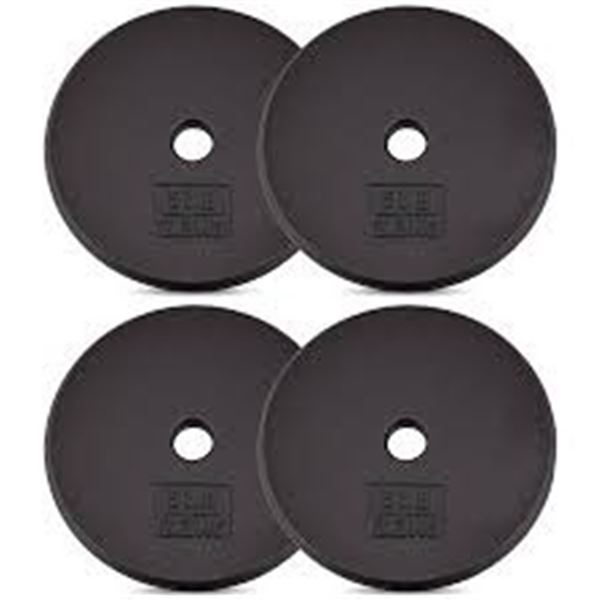 NEW REPACKED YES4ALL 4PCS CAST IRON WEIGHT PLATES