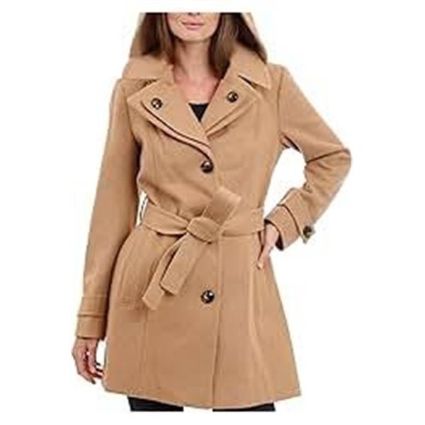 NEW LONDON FOG WOMENS DOUBLE LAPEL BUTTON FRONT