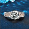 Image 2 : 2 CT GRA CERTIFIED ROUND BRILLLIANT MOISSANITE 925S