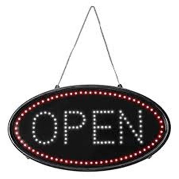 BRAND NEW COTTONORE LED OPEN SIGN DUAL MODE