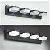 Image 1 : BRAND NEW SOLFART 4-LIGHT LED BLACK VANITY LIGHT