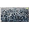 Image 2 : NEW SHOCI FLOWER WALL ART CANVAS 50 X 100CM