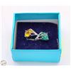Image 1 : BOX W/ 2 STERLING SILVER RINGS, SIZES 5.5 EACH