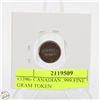 Image 2 : #3396- CANADIAN .999 FINE SILVER 1 GRAM TOKEN