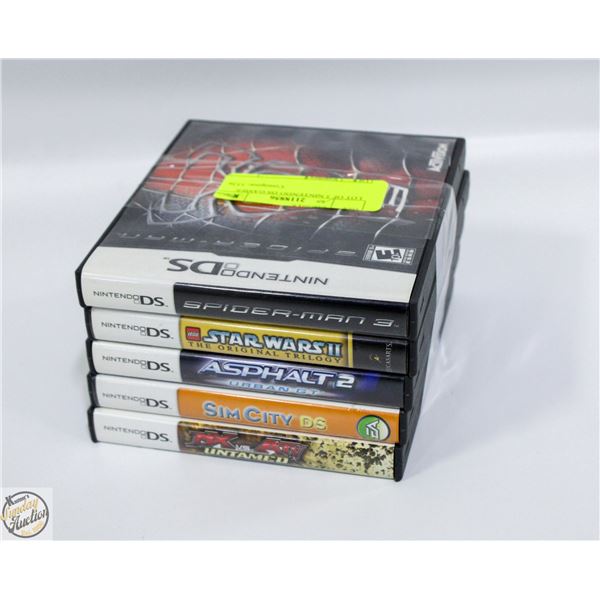 LOT OF 5 NINTENDO DS GAMES