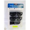 Image 2 : NEW SUNGLASS READERS 2 PK W/ CASES. +1.50