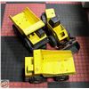 Image 1 : LOT OF 2 TONKA DUMP TRUCKS & FRONT END LOADER