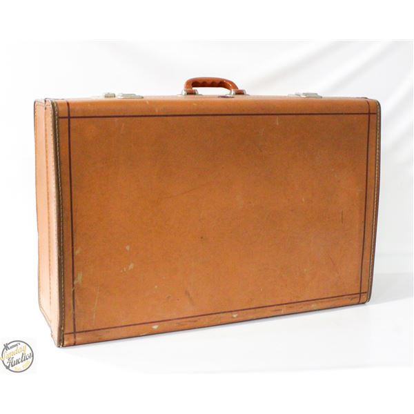 VINTAGE CHENEY LEATHER SUITCASE