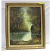 Image 1 : FRAMED OIL ON CANVAS BY R. FERN 24.5" X 29"