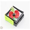 Image 1 : NEW POPPY BROOCH FILLED WITH RED