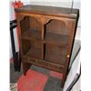 Image 1 : WOODEN DISPLAY CABINET 30" X 14" X 48"