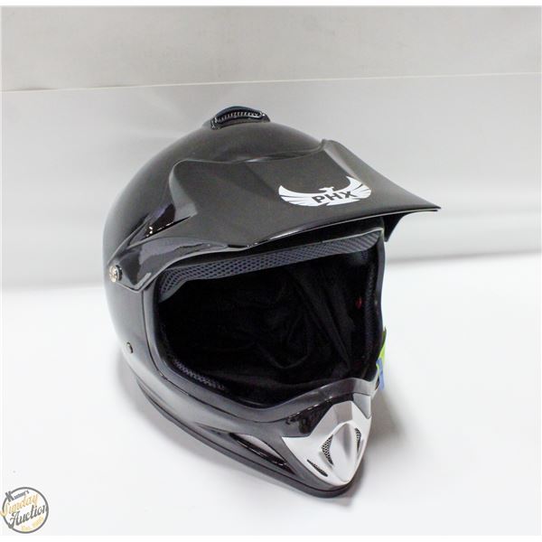NEW PHX ZONE 3 HELMET GLOSS BLACK YOUTH