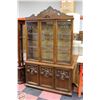Image 1 : CHINA CABINET AND HUTCH H-76.5" W-16" L-50"