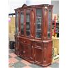 Image 1 : DINING ROOM HUTCH SOLID WOOD 2PCS MADE IN CANADA