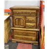 Image 1 : WOOD DRESSER 50" X 20" X 37"