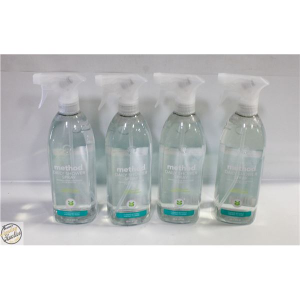 (4) 828ML METHOD DAILY SHOWER SPRAY CLEANER