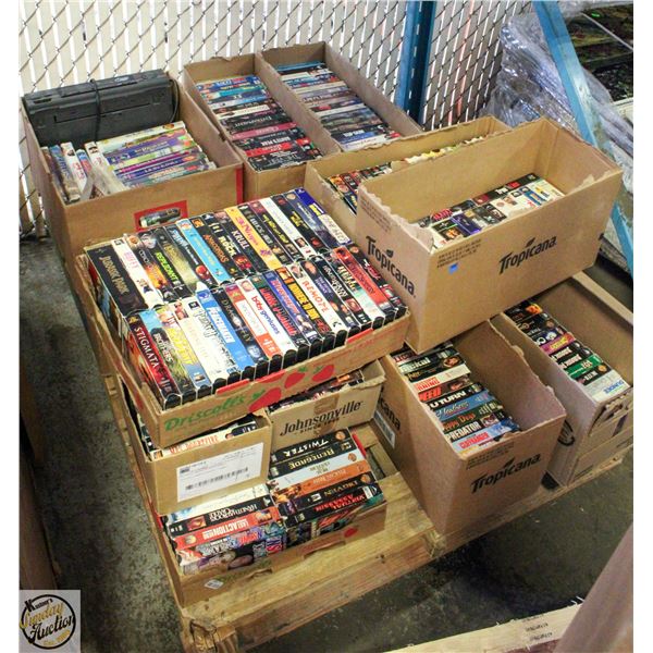 PALLET OF VHS RETRO ENTERTAINMENT