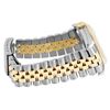 Image 8 : Rolex Mens Two Tone Sapphire Champagne Index Fluted Bezel Datejust With Rolex Bo