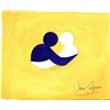 Image 1 : Jane SEYMOUR ORIGINAL: Kindness Campaign - Caring III. (yellow and purple)